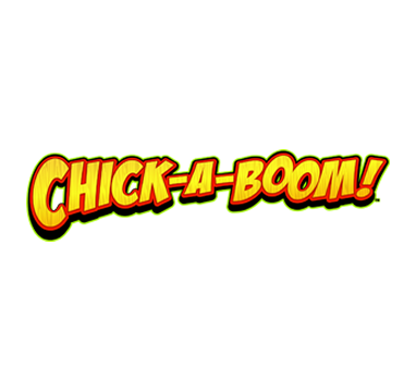The words "CHICK-A-BOOM!" in a yellow and red stylized font.