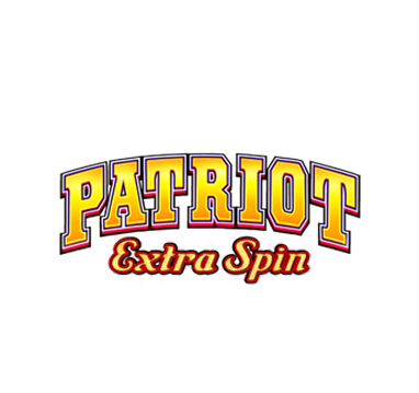 Logo for "PATRIOT" in arched yellow and red block letters.